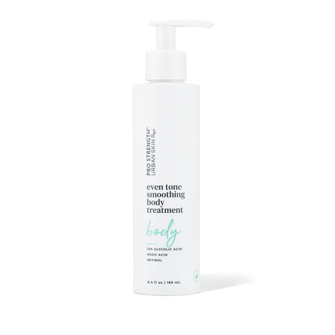 6.4 ounce Bottle of Urban Skin RX Even Tone Smoothing Body Treatment on a white background