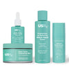Assortment of USRx skincare products on a white background