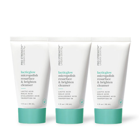 3-Pack Mini LacticGlow Micropolish Cleanser