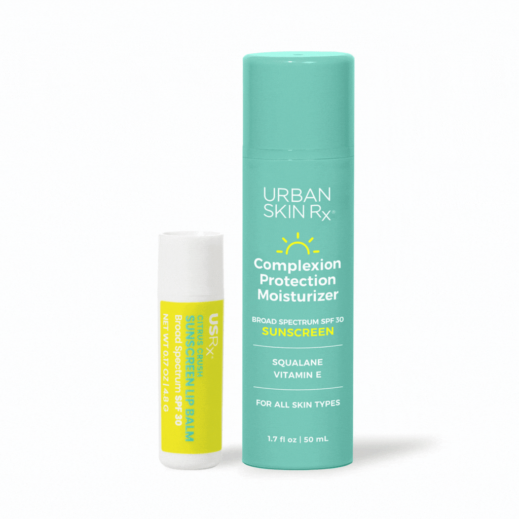 USRx Lip and Face Duo includes Complexion Protection Moisturizer and Sunscreen Lip Balm
