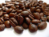 Coffee beans on a white background